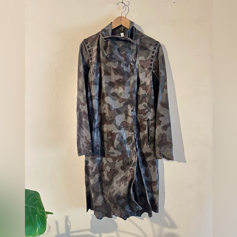 Old Gringo Army Leather Coat